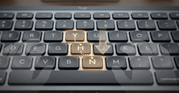 Wizualizacja układu klawiszy YHN